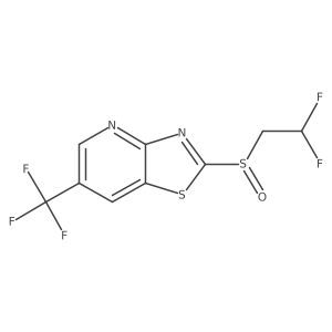 Thiazolo[4,5-b]pyridine,2-[(2,2-difluoroethyl)sulfinyl]-6-(trifluoromethyl)-结构式