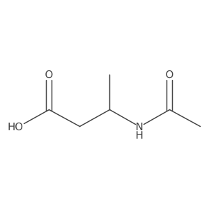 (3R)-3-acetamidobutanoic acid结构式