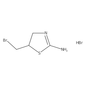 5-Bromomethyl-4,5-dihydro-thiazol-2-ylamine hydrobromide Structure