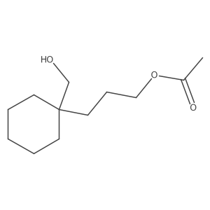 3-[1-(Hydroxymethyl)cyclohexyl]propyl acetate Structure