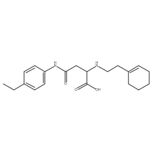 2-((2-(Cyclohex-1-en-1-yl)ethyl)amino)-4-((4-ethylphenyl)amino)-4-oxobutanoic acid Structure