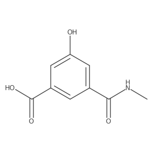 3-Hydroxy-5-(methylcarbamoyl)benzoic acid Structure