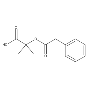 1-Carboxy-1-methylethyl benzeneacetate结构式