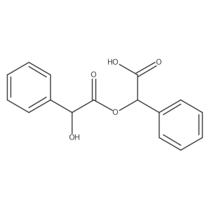 (S)-2-((S)-2-Hydroxy-2-phenylacetoxy)-2-phenylacetic acid结构式