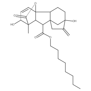 Gibberellic acid, octyl ester Structure
