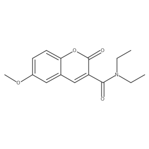 N,N-diethyl-6-methoxy-2-oxo-chromene-3-carboxamide Structure