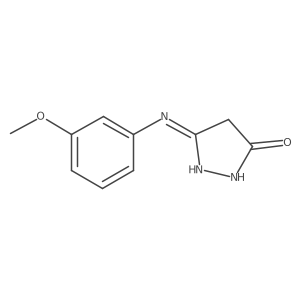 3-((3-Methoxyphenyl)amino)-1h-pyrazol-5(4h)-one Structure