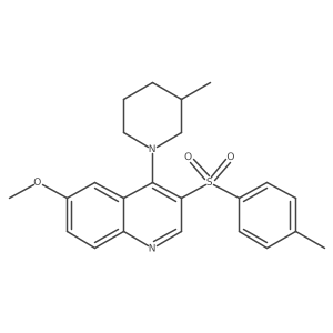 6-Methoxy-4-(3-methylpiperidin-1-yl)-3-tosylquinoline Structure