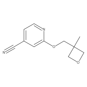 2-((3-Methyloxetan-3-yl)methoxy)isonicotinonitrile结构式