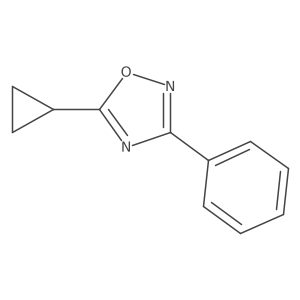 5-Cyclopropyl-3-phenyl-1,2,4-oxadiazole Structure