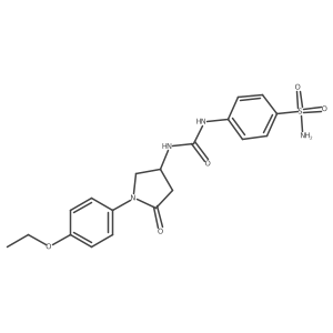 4-(3-(1-(4-Ethoxyphenyl)-5-oxopyrrolidin-3-yl)ureido)benzenesulfonamide Structure