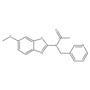 N-(6-methoxybenzo[d]thiazol-2-yl)-N-(pyridin-3-ylmethyl)acetamide Structure