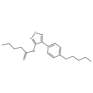 N-[4-(4-butoxyphenyl)-1,2,5-oxadiazol-3-yl]pentanamide Structure