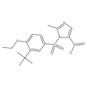 1-(3-tert-butyl-4-ethoxybenzenesulfonyl)-2-methyl-5-nitro-1H-imidazole结构式
