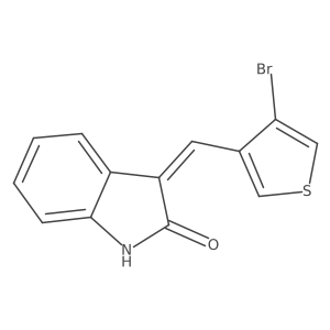 3-[(Z)-(4-bromo-3-thienyl)methylidene]-1H-indol-2-one Structure