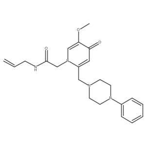 N-allyl-2-(5-methoxy-4-oxo-2-((4-phenylpiperazin-1-yl)methyl)pyridin-1(4H)-yl)acetamide结构式