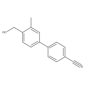 4'-(Hydroxymethyl)-3'-methyl-1,1'-biphenyl-4-carbonitrile Structure