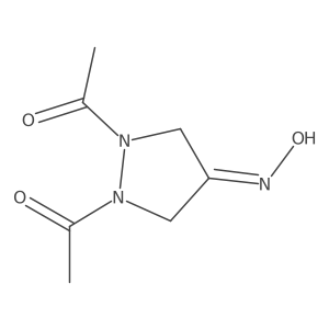 1,1'-(4-(Hydroxyimino)pyrazolidine-1,2-diyl)diethanone Structure