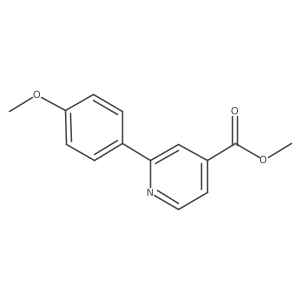 Methyl 2-(4-methoxyphenyl)-4-pyridinecarboxylate Structure