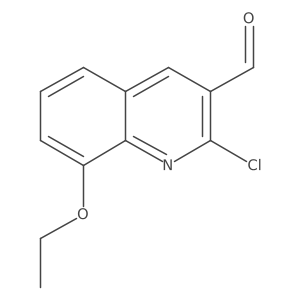 3-Quinolinecarboxaldehyde, 2-chloro-8-ethoxy-结构式