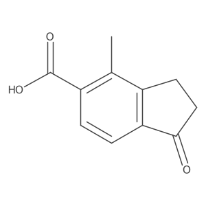 4-Methyl-1-oxo-2,3-dihydro-1H-indene-5-carboxylic acid Structure