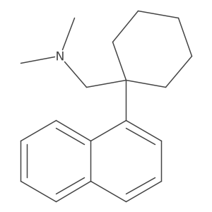 n,n-Dimethyl-1-(1-(naphthalen-1-yl)cyclohexyl)methanamine Structure