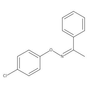 (1E)-1-Phenylethanone O-(4-chlorophenyl)oxime Structure