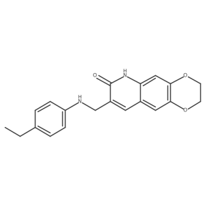8-{[(4-ethylphenyl)amino]methyl}-2,3-dihydro[1,4]dioxino[2,3-g]quinolin-7(6H)-one结构式