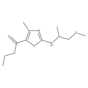 Ethyl 2-((1-methoxypropan-2-yl)amino)-4-methylthiazole-5-carboxylate Structure