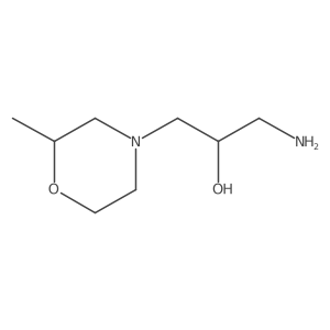 1-Amino-3-(2-methylmorpholin-4-YL)propan-2-OL结构式