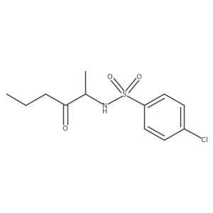 4-Chloro-N-(1-methyl-2-oxopentyl)benzenesulfonamide结构式