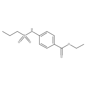 4-(Propane-1-sulfonylamino)-benzoic acid ethyl ester Structure