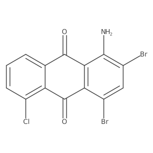 9,10-Anthracenedione, 1-amino-2,4-dibromo-5-chloro-结构式