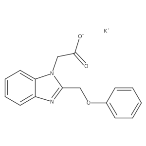 potassium 2-[2-(phenoxymethyl)-1H-1,3-benzodiazol-1-yl]acetate Structure