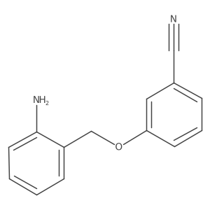 3-[(2-Aminophenyl)methoxy]benzonitrile结构式