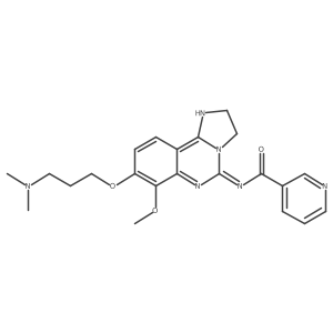 N-[8-[3-(dimethylamino)propoxy]-2,3-dihydro-7-methoxyimidazo[1,2-c]quinazolin-5-yl]-3-pyridinecarboxamide结构式