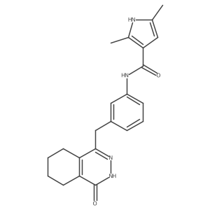 N-[3-[(3,4,5,6,7,8-Hexahydro-4-oxo-1-phthalazinyl)methyl]phenyl]-2,5-dimethyl-1H-pyrrole-3-carboxamide Structure