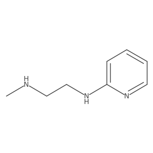 N-methyl-N'-(2-pyridyl)-1,2-ethanediamine结构式