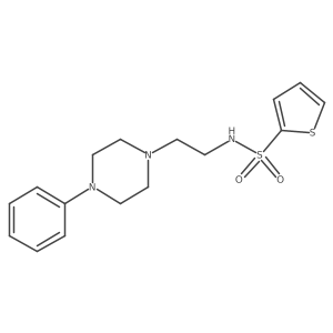 N-[2-(4-phenylpiperazin-1-yl)ethyl]thiophene-2-sulfonamide Structure