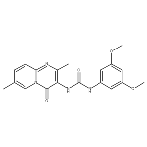 1-(3,5-dimethoxyphenyl)-3-(2,7-dimethyl-4-oxo-4H-pyrido[1,2-a]pyrimidin-3-yl)urea结构式