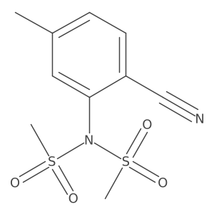 n-(2-Cyano-5-methyl-phenyl)-n-(methylsulfonyl)methanesulfonamide Structure