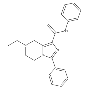 Imidazo[1,5-a]pyrazine-1-carboxamide,7-ethyl-5,6,7,8-tetrahydro-n,3-diphenyl-结构式