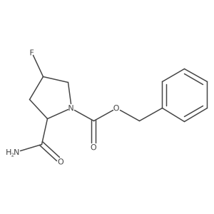 (2S,4S)-Benzyl 2-carbamoyl-4-fluoropyrrolidine-1-carboxylate结构式