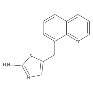 5-(Quinolin-8-ylmethyl)thiazol-2-amine Structure