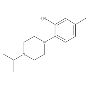 Benzenamine, 5-methyl-2-[4-(1-methylethyl)-1-piperazinyl]-结构式