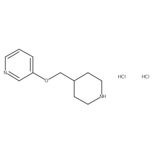 3-(4-Piperidinylmethoxy)pyridine dihydrochloride结构式