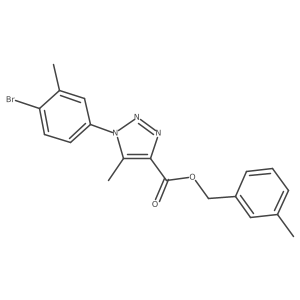 3-methylbenzyl 1-(4-bromo-3-methylphenyl)-5-methyl-1H-1,2,3-triazole-4-carboxylate Structure