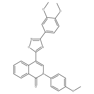 4-[3-(3,4-dimethoxyphenyl)-1,2,4-oxadiazol-5-yl]-2-(4-methoxyphenyl)isoquinolin-1(2H)-one Structure