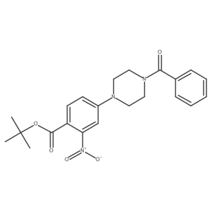 Tert-butyl 4-(4-benzoylpiperazin-1-yl)-2-nitrobenzoate结构式