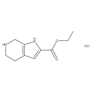 Ethyl 4,5,6,7-tetrahydro-1H-pyrrolo[2,3-c]pyridine-2-carboxylate hydrochloride Structure